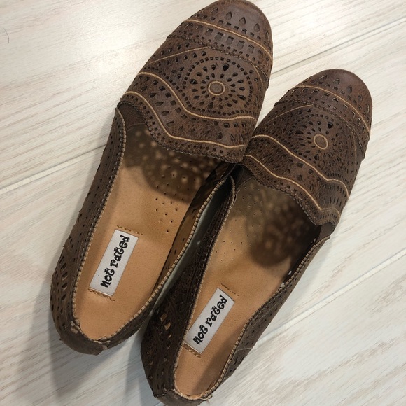 Not Rated Shoes - Faux leather flats size 7 boho